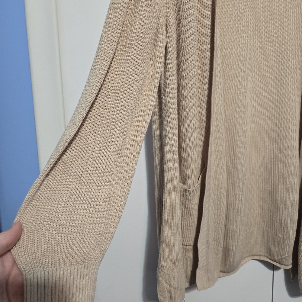 Nine West Women's Tan Cardigan Sweater- Size XXL - Picture 3 of 7